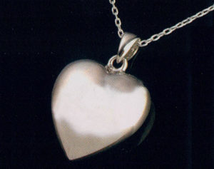 Sterling Silver Heart Urn Necklace